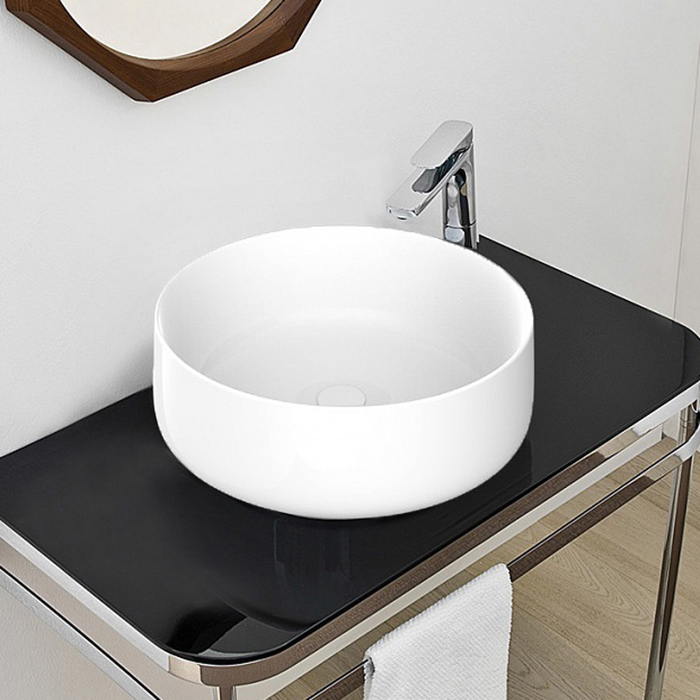 ArtCeram Cognac Раковина чаша d35x16h см, без перелива, покрытие Saniglaze, цвет: matt white COL004 05 00