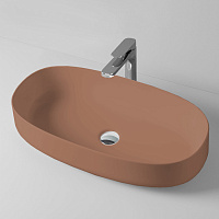 ArtCeram Cognac Раковина чаша 68x35x15h см, без перелива, покрытие Saniglaze, цвет: brown tortora COL005 40 00
