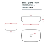 ArtCeram Cognac Раковина чаша 55x35x15,5h см, без перелива, покрытие Saniglaze, цвет: green salvia COL008 44 00