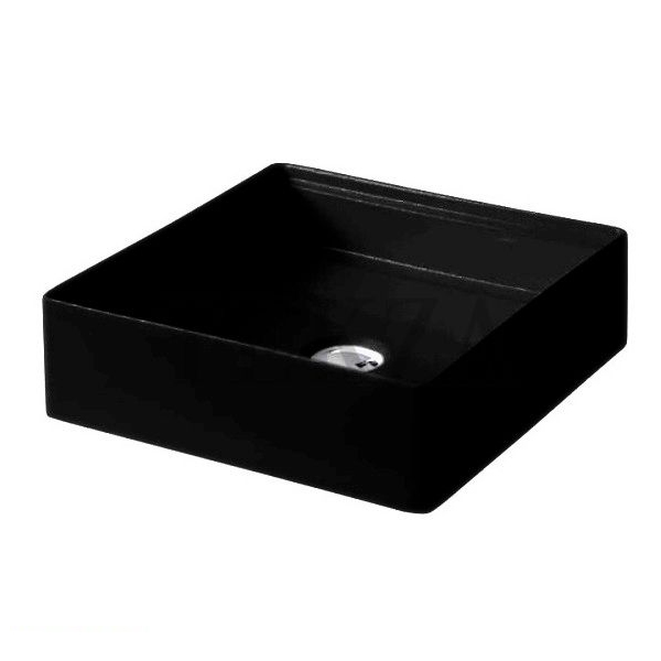 ArtCeram Scalino Раковина чаша 38x38x11,5h см, без перелива, цвет: matt black SCL001 17 00