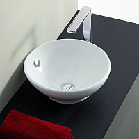 ArtCeram Fuori 1 Раковина чаша d43x16h см, с переливом, цвет: glossy white TFL002 01 00