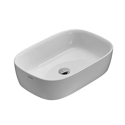 Globo Genesis Раковина чаша 55x37x15h см, без перелива, без д/к, цвет: белый глянцевый GE044BI