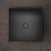 Gessi 316 Total Look Раковина 40x40 cм, на столешницу, цвет: Black metal brushed pvd 54605#707