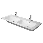 Duravit Me by Starck Двойная раковина для мебели с перел.,130x49 cм, цвет белый 2336130030