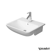 Duravit Me by Starck Раковина встр. до половины, с перел., 55x45,5 см, цвет белый 378550000