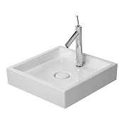 Duravit Starck 1 Раковина, шлифованный вариант, вкл. крепление, 47x47 cм, цвет белый 0387470028