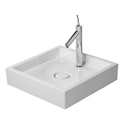 Duravit Starck 1 Раковина, шлиф. вариант, с 1 отв., вкл. крепление, 47x47 см, цвет белый 0387470027