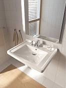 Duravit Starck 3 Раковина подвесная прямоугольная с 1 отв 70x54,5x16,5h см, цвет: белый 309700000