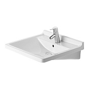 Duravit Starck 3 Раковина, 1 отв. под смеситель, 60x50,5 cм, с переливом, цвет: белый 309600000