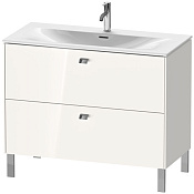 Duravit Viu Мебельная раковина с переливом, 1 отв. под смес., 103х49 cм, цвет белый 2344100000