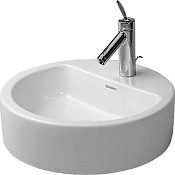 Duravit Раковина накладная круглая 48 cм, с переливом, цвет белый 446480000