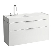 Laufen Kartell Раковина 120х46хh18,5 cм, полка справа, с покр. LLC, цвет белый 8.1333.2.400.111.1