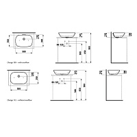 Laufen Ino Раковина-чаша 50х35хh13 см, с покр. LLC, цвет белый 8.1230.2.400.109.1