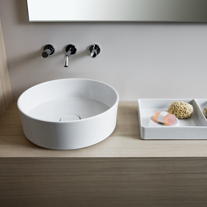 Laufen Kartell Раковина-чаша 42х42хh13,5 cм, цвет белый матовый 8.1233.1.757.112.1