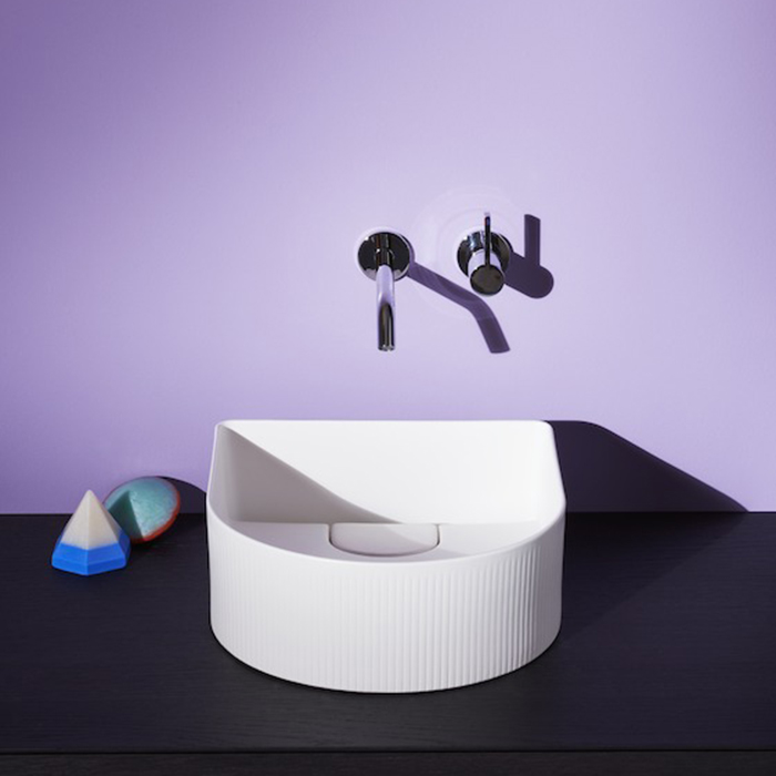 Laufen Sonar Раковина 34x34хh13 см, без перелива, с текстурой, цвет белый 8.1234.1.000.112.1