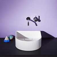 Laufen Sonar Раковина 34x34хh13 см, без перелива, с текстурой, цвет белый 8.1234.1.000.112.1