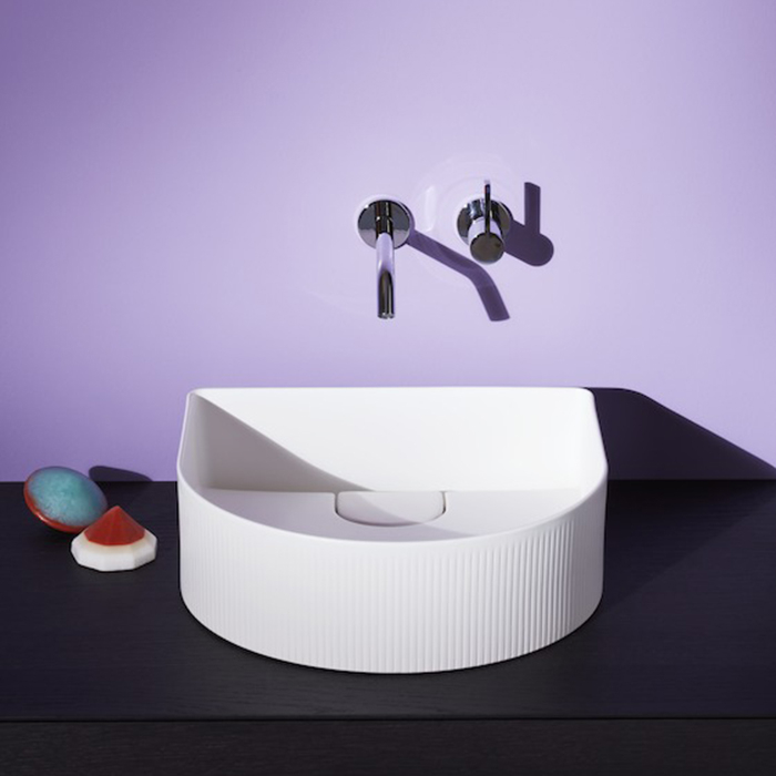Laufen Sonar Раковина 41x36,5хh13 см, без отв., с текстурой, цвет белый матовый 8.1234.3.757.112.1