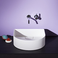 Laufen Sonar Раковина 41x36,5хh13 см, без отв., с текстурой, цвет белый матовый 8.1234.3.757.112.1