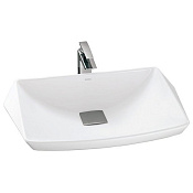 Toto Jewelhex Раковина полувстраиваемая сверху 68,5x49 см, без перелива, цвет: белый глянцевый LW682B#W