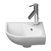 Duravit Me by Starck Раковина угловая для рук с перел., 43,5x38 см, цвет белый 0722430000