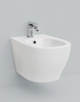 ArtCeram Ten Биде подвесное 36x52 см, 1 отверстие, с переливом, с креплениями, цвет: glossy white TEB004 01 00