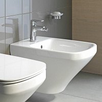 Duravit DuraStyle Биде подвесное 37х54 cм с 1 отверстием под смеситель и креплением, цвет: белый 2287150000