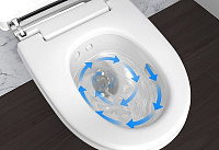 Geberit AquaClean Mera Comfort Унитаз-биде подвесной безобод. с крышкой микролифт цвет: белый глянц. 146.214.21.1