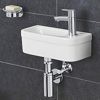 Grohe Euro Ceramic Рукомойник подвесной, 36,9x17,9 см, цвет: белый 39327000 39327000