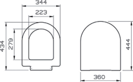 Крышка-сиденье VitrA S50  с микролифтом, петли хром 72-003-309