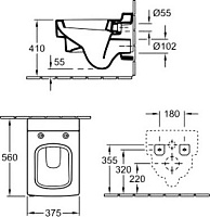 Villeroy & Boch Memento Крышка-сиденье, с микролифтом 37,5x4h см 9M17S1R1