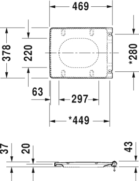 Duravit Vero Air Крышка-сиденье с микролифтом 002209
