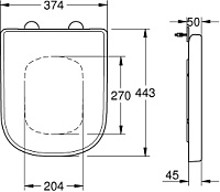 Grohe Euro Ceramic Крышка-сиденье с микролифтом, цвет : альпийский белый 39330001