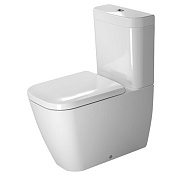 Duravit Happy D.2 Бачок с механизмом двойного смыва, хром, 39,5x16 cм, цвет белый 0934100005