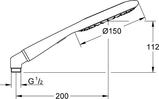 Grohe Rainshower Icon Ручной душ, 2 вида струи, цвет: желтый 27628000