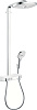 Hansgrohe Raindance Select E Душевая стойка:термостат,верхний душ 3 режима 32x16см, цвет: хром/белый 27127400