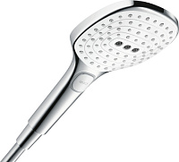Hansgrohe Raindance Select E Душевая стойка:термостат,верхний душ 3 режима 32x16см, цвет: хром/белый 27127400