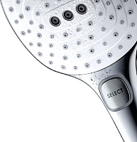 Hansgrohe Raindance Select E Душевая стойка:термостат,верхний душ 3 режима 32x16см, цвет: хром/белый 27127400