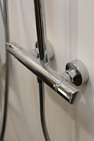 Hansgrohe Raindance Select S Душевая стойка:термостат,верхний душ 30 см,ручной душ, цвет: хром/белый 27133400