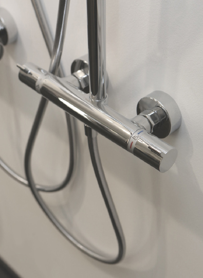 Hansgrohe Raindance Select S Душевая стойка: термостат, верхний душ 24 см, ручной душ, цвет: хром 27129000