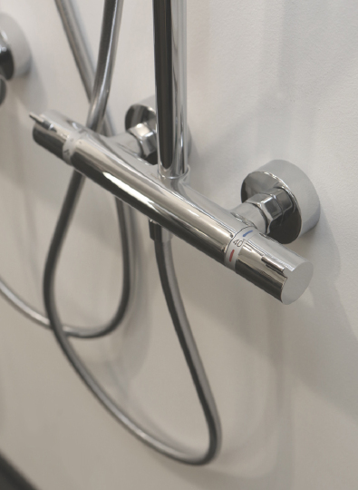 Hansgrohe Raindance Select S Душевая стойка: термостат, верхний душ 30 см, ручной душ, цвет: хром 27114000