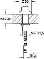 Grohe Шланговое подключение, цвет: хром глянцевый 27151000