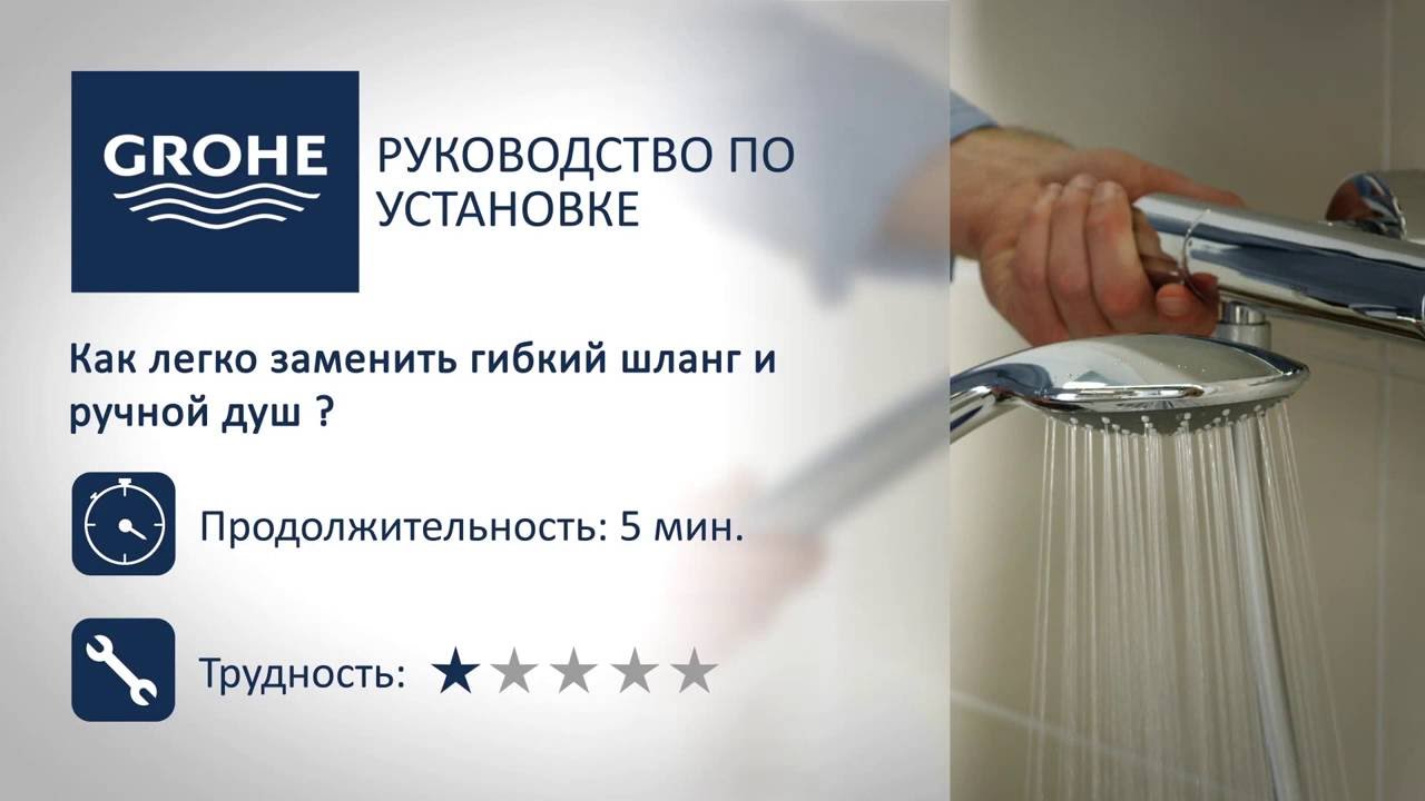 Grohe Silverflex Душевой шланг, цвет: хром глянцевый 27137000
