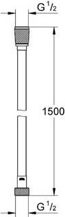Grohe Silverflex Душевой шланг, цвет хром 28364000