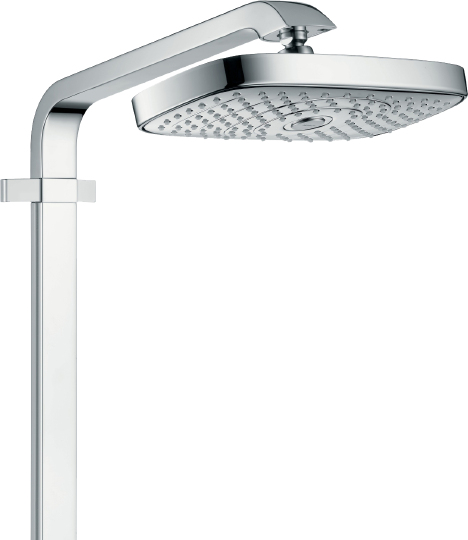 Hansgrohe Raindance Select E Душевая стойка: термостат, верхний душ 30x16 см, ручной душ, цвет: хром 27126000