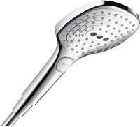 Hansgrohe Raindance Select E Душевая стойка: термостат, верхний душ 30x16 см, ручной душ, цвет: хром 27126000