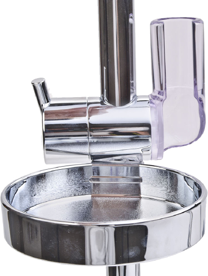 Hansgrohe Croma Душевой гарнитур: лейка 1 режим, мыльница, штанга 67 см, шланг 160 см, цвет: хром 27717000