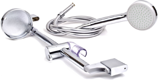 Hansgrohe Croma Душевой гарнитур: лейка 1 режим, мыльница, штанга 67 см, шланг 160 см, цвет: хром 27717000