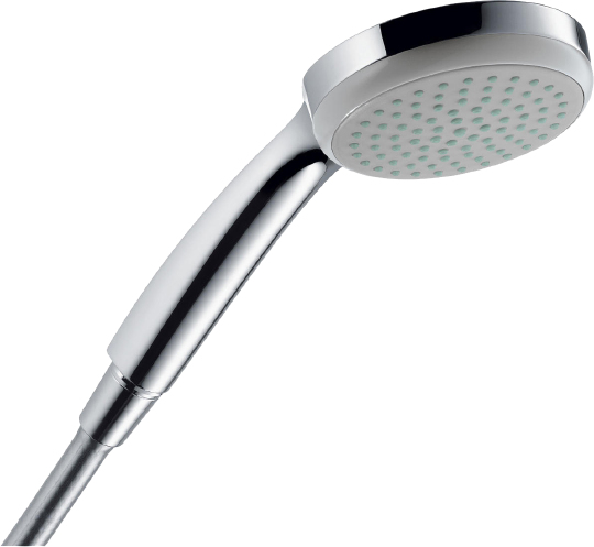 Hansgrohe Croma Душевая стойка: термостат, излив, верхний душ 22 см, ручной душ 4 режима, цвет: хром 27223000