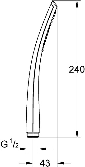 Grohe Ondus Stick Ручной душ, 1 вид струи, цвет: хром 27184000