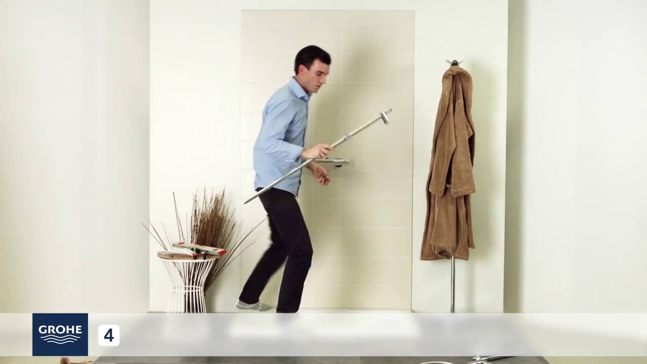 Grohe Euphoria XXL Cube Душевая стойка с верхним душем 25 см, цвет: хром 26187000